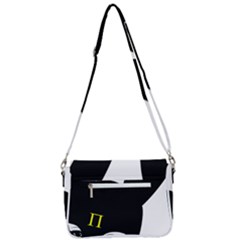 Shoulder Bag with Back Zipper 