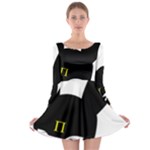 Bunny Girl Mask Long Sleeve Skater Dress