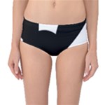 Bunny Girl Mask Mid-Waist Bikini Bottoms