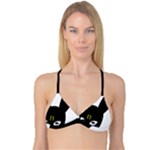 Bunny Girl Mask Reversible Tri Bikini Top