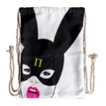 Bunny Girl Mask Drawstring Bag (Large)