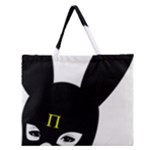 Bunny Girl Mask Zipper Large Tote Bag