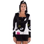 Bunny Girl Mask Long Sleeve Hooded T-shirt