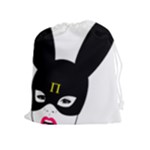 Bunny Girl Mask Drawstring Pouch (XL)