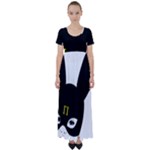 Bunny Girl Mask High Waist Short Sleeve Maxi Dress