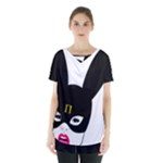 Bunny Girl Mask Skirt Hem Sports Top