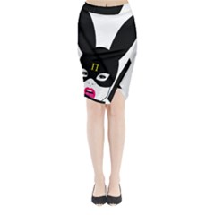 Bunny Girl Mask Midi Wrap Pencil Skirt from ArtsNow.com