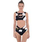 Bunny Girl Mask Bandaged Up Bikini Set 