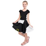 Bunny Girl Mask Kids  Short Sleeve Dress