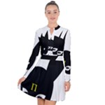 Bunny Girl Mask Long Sleeve Panel Dress