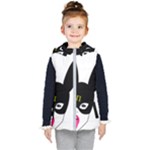 Bunny Girl Mask Kids  Hooded Puffer Vest