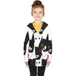 Bunny Girl Mask Kids  Double Breasted Button Coat