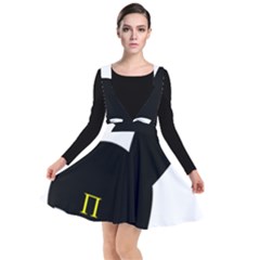 Plunge Pinafore Dress 