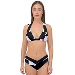 Double Strap Halter Bikini Set 