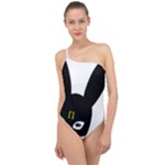 Bunny Girl Mask Classic One Shoulder Swimsuit