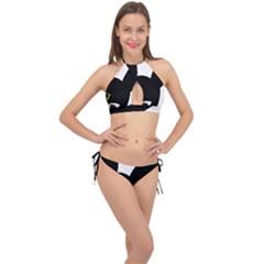 Cross Front Halter Bikini Set 