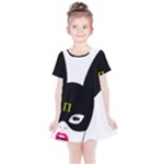 Bunny Girl Mask Kids  Simple Cotton Dress