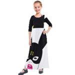 Bunny Girl Mask Kids  Quarter Sleeve Maxi Dress