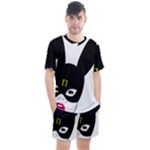 Bunny Girl Mask Men s Mesh Tee and Shorts Set