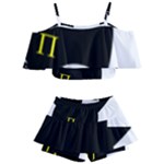 Bunny Girl Mask Kids  Off Shoulder Skirt Bikini