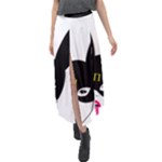 Bunny Girl Mask Velour Split Maxi Skirt