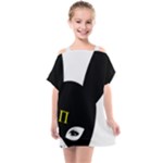 Bunny Girl Mask Kids  One Piece Chiffon Dress