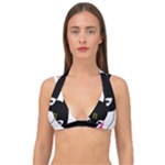 Bunny Girl Mask Double Strap Halter Bikini Top