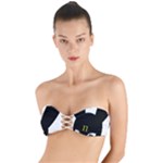 Bunny Girl Mask Twist Bandeau Bikini Top