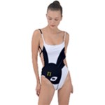 Bunny Girl Mask Tie Strap One Piece Swimsuit