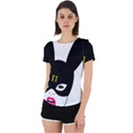 Bunny Girl Mask Back Cut Out Sport Tee