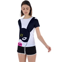 Back Circle Cutout Sports T-Shirt 