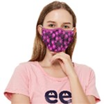 Dark Pink Cannabis Marijuana Fitted Cloth Face Mask for Adult