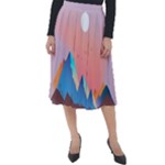 Mountain2 Classic Velour Midi Skirt 