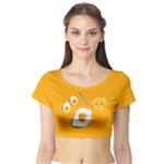 Egg Short Sleeve Crop Top