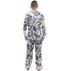 Men s Long Sleeve Satin Pajamas Set 