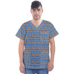 Men s V-Neck Scrub Top 