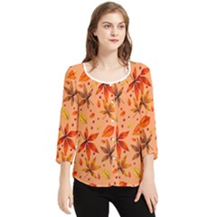 Chiffon Quarter Sleeve Blouse 