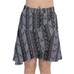 grayflorespowders copy Chiffon Wrap Front Skirt