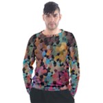 Mosaic pieces                                                  Men s Long Sleeve Raglan Tee