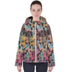 Mosaic pieces                                                   Women s Hooded Puffer Jacket