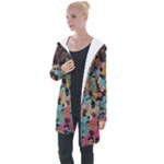 Mosaic pieces                                                   Longline Hooded Cardigan