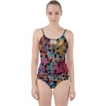 Mosaic pieces                                                   Cut Out Top Tankini Set