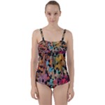 Mosaic pieces                                                   Twist Front Tankini Set