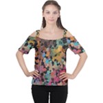 Mosaic pieces                                                    Women s Cutout Shoulder Tee