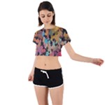 Mosaic pieces                                                    Tie Back Short Sleeve Crop Tee