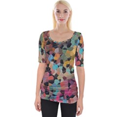 Wide Neckline T-Shirt 