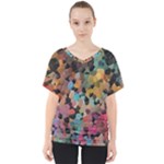 Mosaic pieces                                                   V-Neck Dolman Drape Top