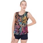 Mosaic pieces                                                    Bubble Hem Chiffon Tank Top