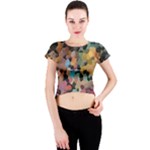 Mosaic pieces                                                    Crew Neck Crop Top