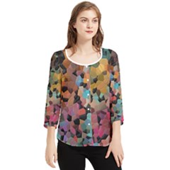 Chiffon Quarter Sleeve Blouse 